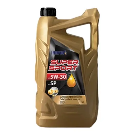 روغن موتور ایرانول SUPER SPORT 5W30 API SP حجم 5 لیتر پلاستیکی