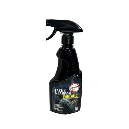 اسپری لاستیک پاور مدل TYRE&BUMBER POLISHER حجم 500 میلی لیتر