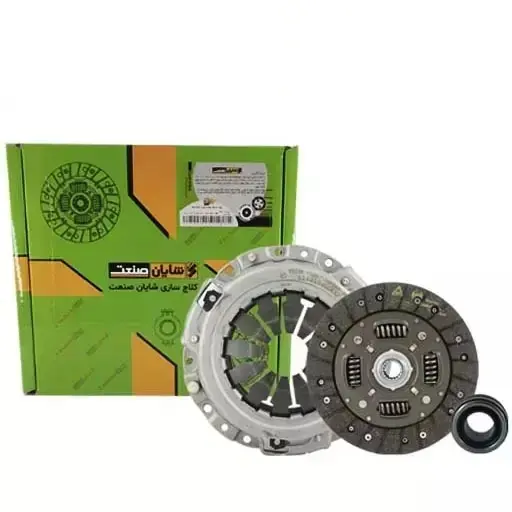 دیسک و صفحه پژو 206 تیپ 5 شایان صنعت پلاس پری دمپر با بلبرینگ 4 فنر دوبل