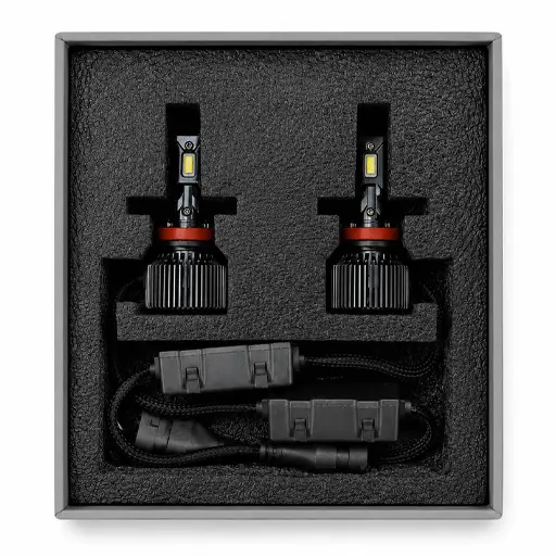 هدلایت تیکار مدل Shiny Pro شدت نور 65000 لومن سفید یخی پایه H11