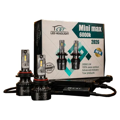 هدلایت تیکار مدل LED Mini Max 6000K | مدل 2026 پایه H7