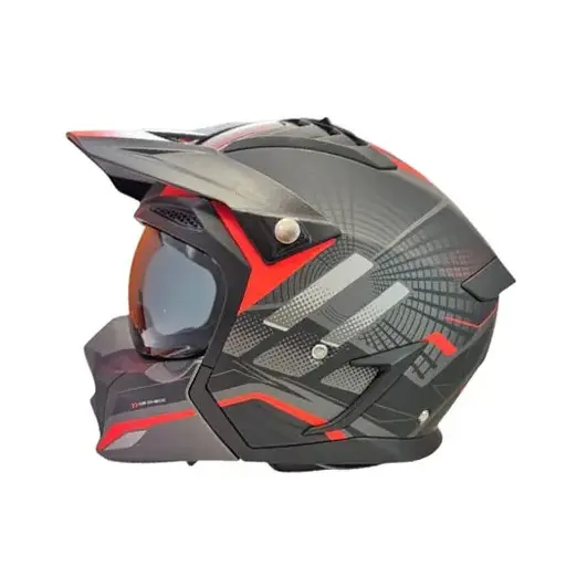 کلاه کاسکت راپیدو فک جداشونده مدل 890 سایز XL RED-B