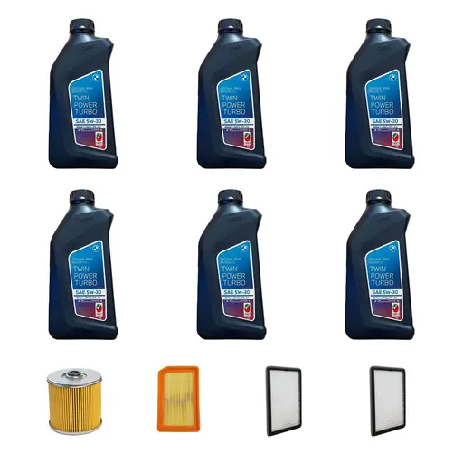پکیج فیلترها و روغن 6 لیتری مخصوص بی ام و X4 28 2015-2018