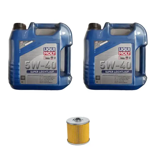 پکیج فیلتر روغن و روغن لیکومولی 8 لیتری مخصوص مرسدس بنز E200 2006-2009