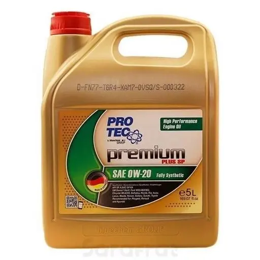 روغن موتور پروتک 0W20 API SP حجم 5 لیتری