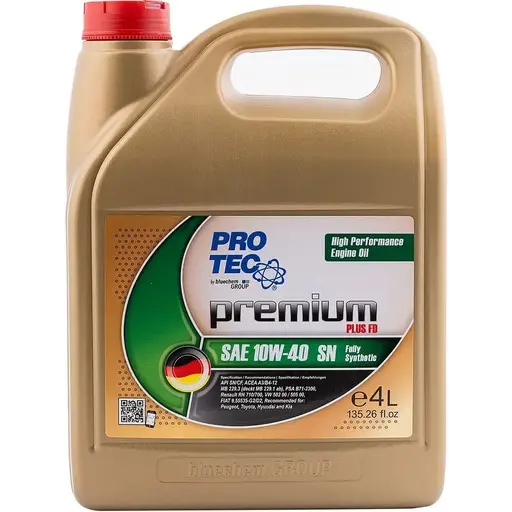 روغن موتور پروتک 10W40 API SN حجم 4 لیتری