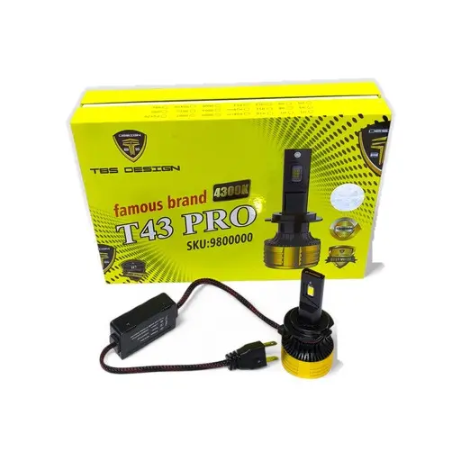 هدلایت تی بی اس نچرال (آفتابی) مدل T43Pro بسته دو عددی پایه H4